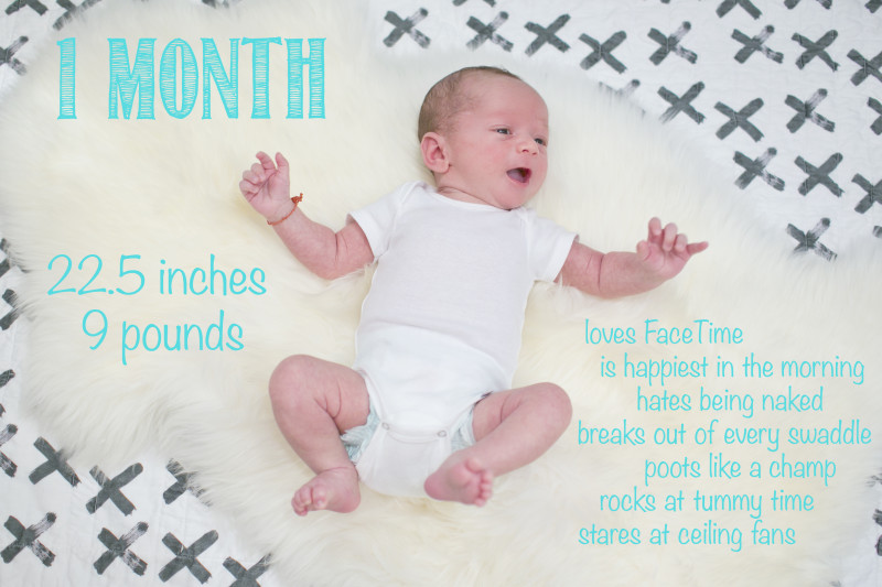 Finn is 1 Month Old! – All the Joie